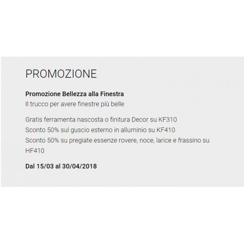 Nuova grande promozione di primavera INTERNORM